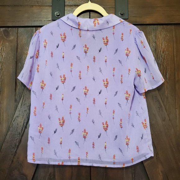 Re: Named Tasha Button-Down Floral Shirt Small - Picture 5 of 8